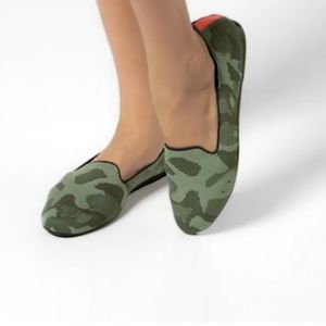 Rothy’s Camo Print Loafers Green Women’s Size 9